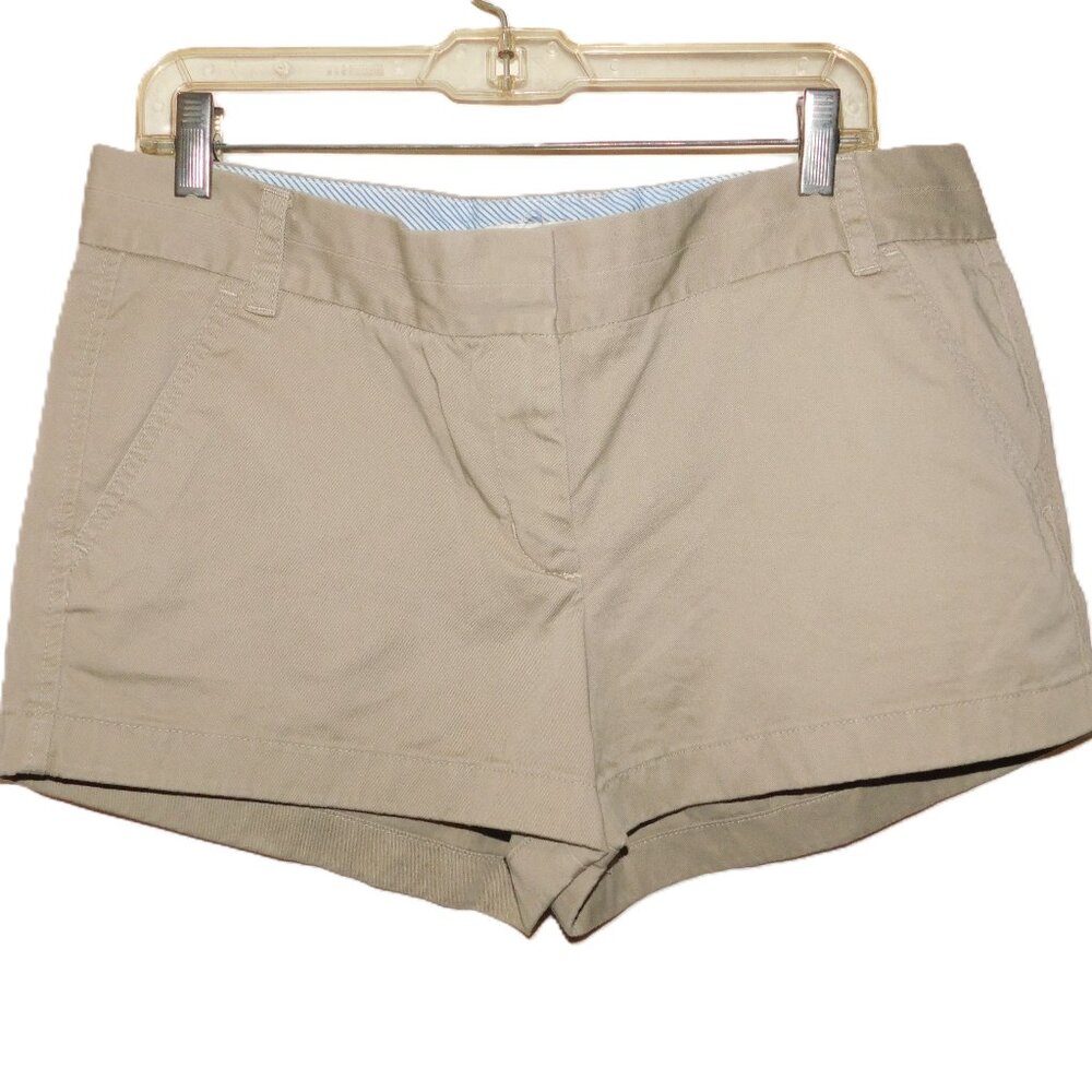 J. Crew 100% Cotton Chino Broken-In Shorts Size 12